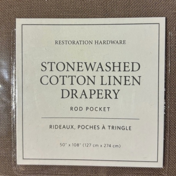 Restoration Hardware - Stonewashed Cotton Linen Drapery - Picture 1 of 4